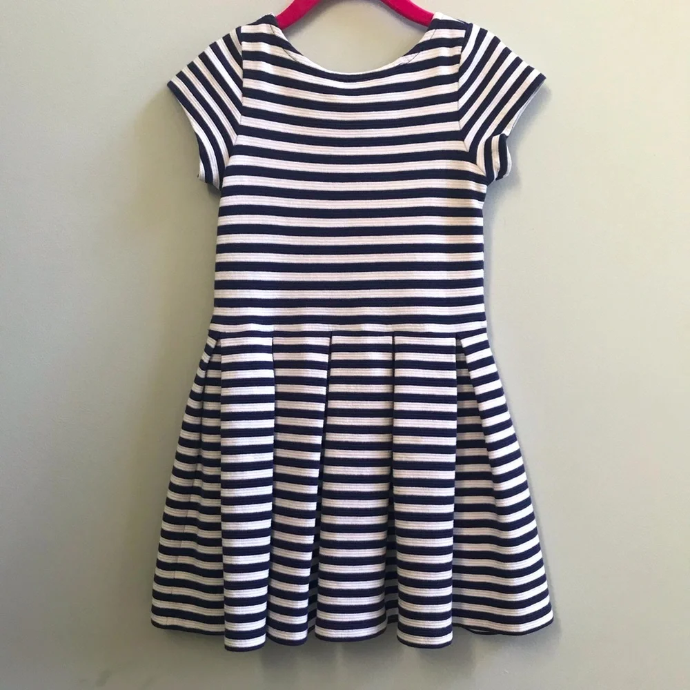 Ralph Lauren white and blue striped dress, size 5.